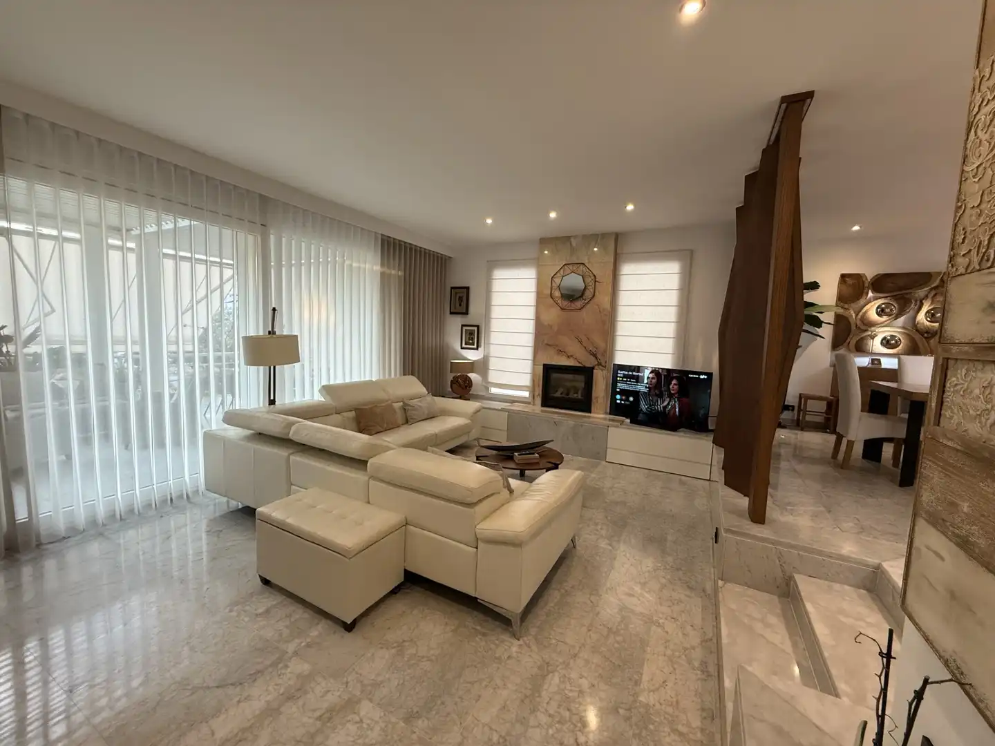 Sala de estar de Casa adosada en venta en Llucmajor con Aire acondicionado, Calefacción y Jardín privado