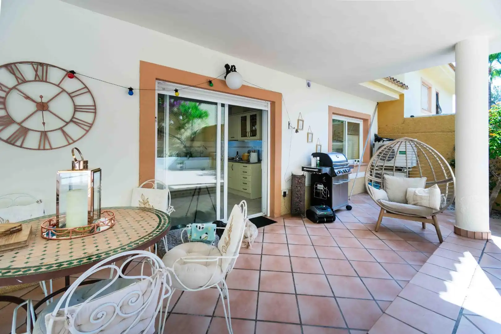 Terrace of Detached homes for sale in L'Alfàs del Pi  with Air Conditioner, Private garden and Swimming Pool