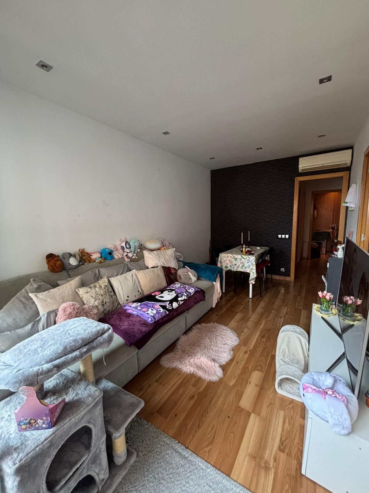 Living room of Flat for sale in L'Hospitalet de Llobregat  with Balcony