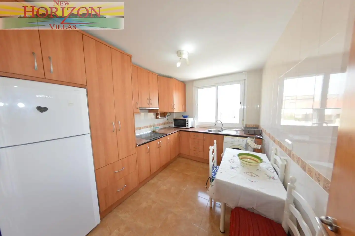 Kitchen of Flat for sale in Albox  with Air Conditioner, Terrace and Furnished