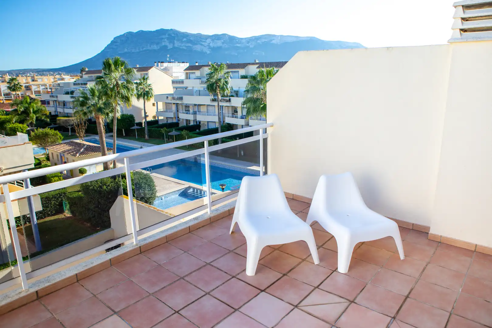 Terraza de Dúplex de alquiler en Dénia con Aire acondicionado, Calefacción y Terraza
