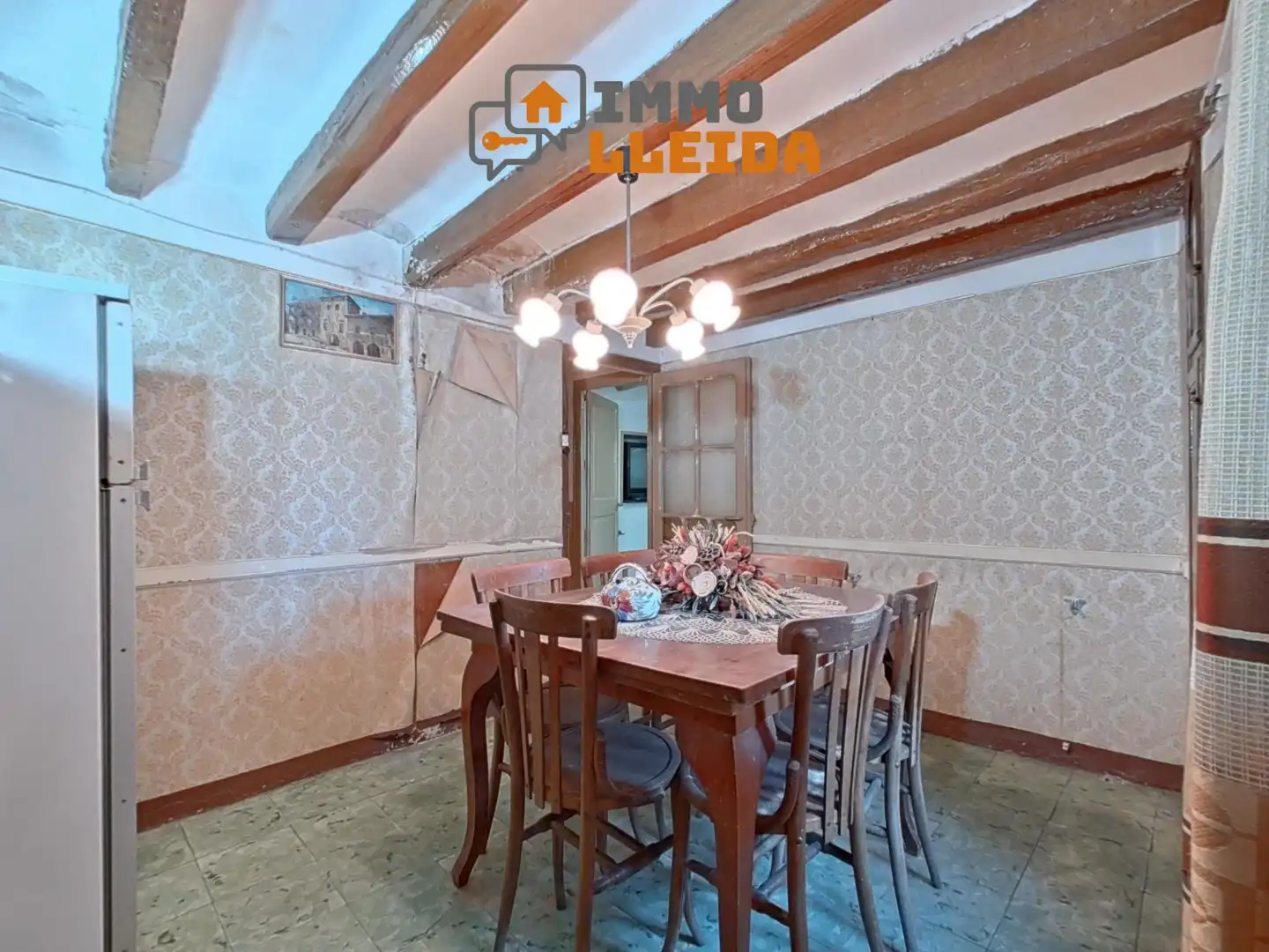 Comedor de Casa adosada en venta en Cervera con Trastero y Amueblado