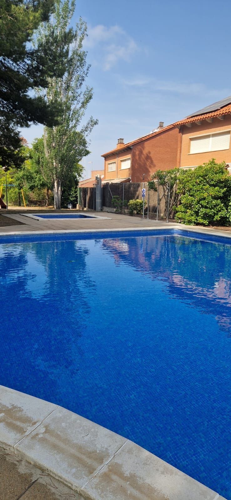 Swimming pool of Single-family semi-detached for sale in Viladecavalls  with Air Conditioner, Heating and Community pool