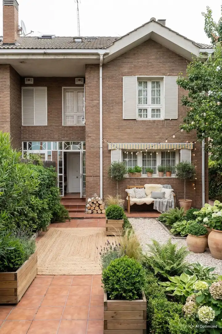 Terrassa de Casa adosada en venda en Madrid amb Aire condicionat, Calefacció i Jardí privat