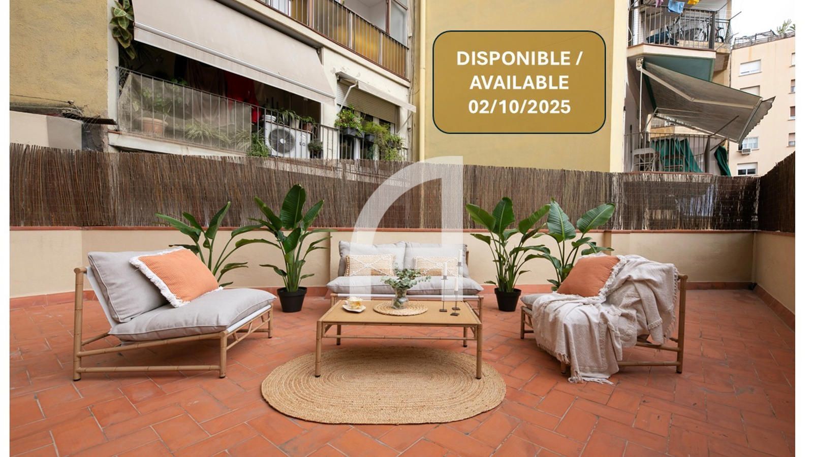 Terrace of Flat to rent in  Barcelona Capital  with Air Conditioner, Heating and Parquet flooring