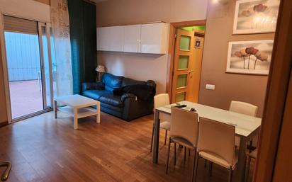 Living room of Flat to rent in  Barcelona Capital  with Heating, Parquet flooring and Terrace