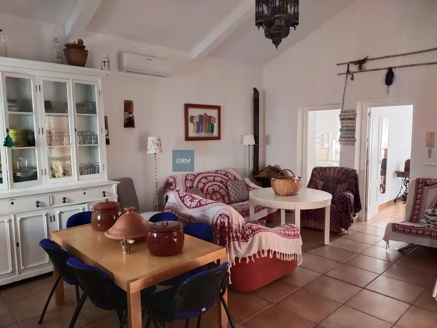Sala de estar de Casa o chalet de alquiler en Sanlúcar de Barrameda con Aire acondicionado