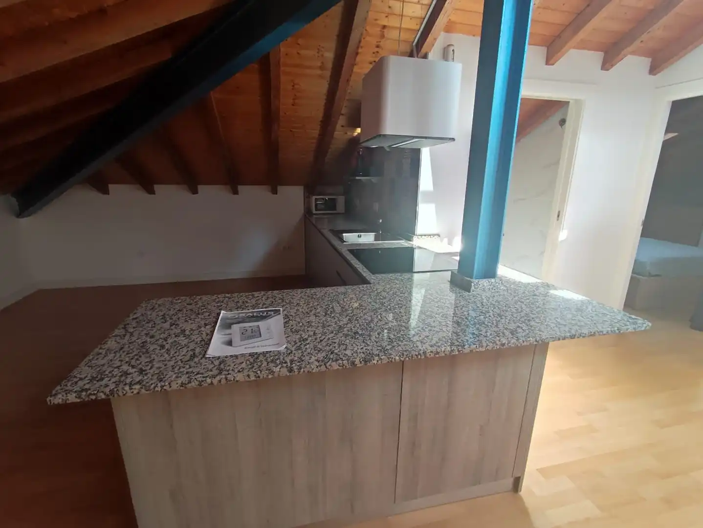 Küche von Loft zur Miete in Málaga mit Klimaanlage, Terrasse und Möbliert