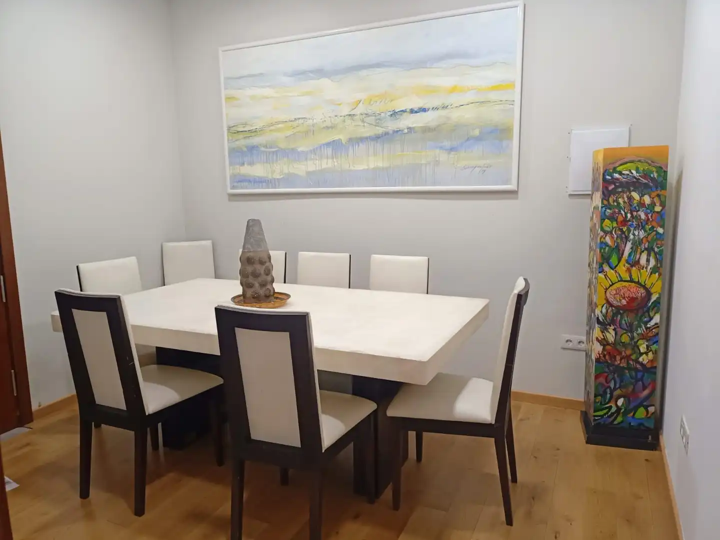 Dining room of Country homes for sale in San Cristóbal de la Laguna  with Parquet flooring, Terrace and Furnished