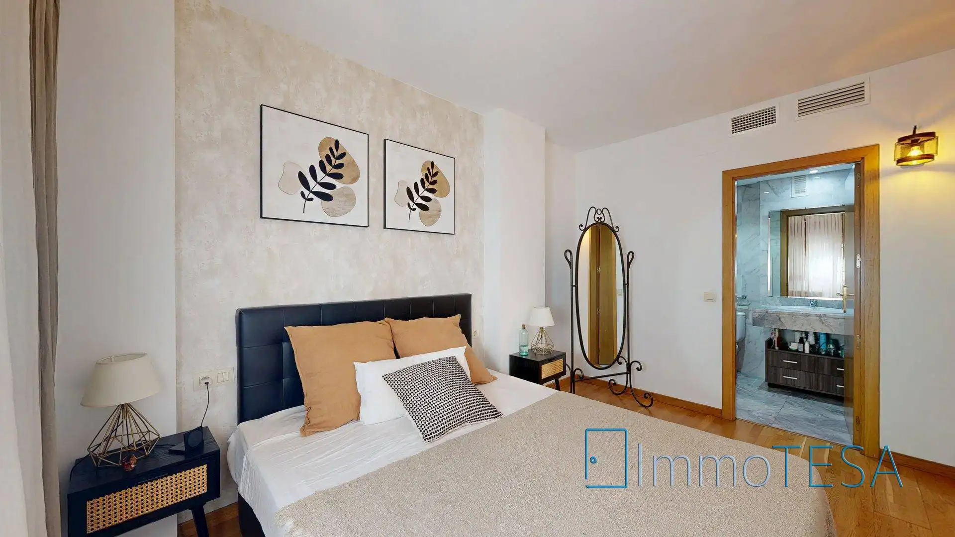 Schlafzimmer von Wohnung zum Verkauf in Barberà del Vallès mit Klimaanlage, Heizung und Parkett