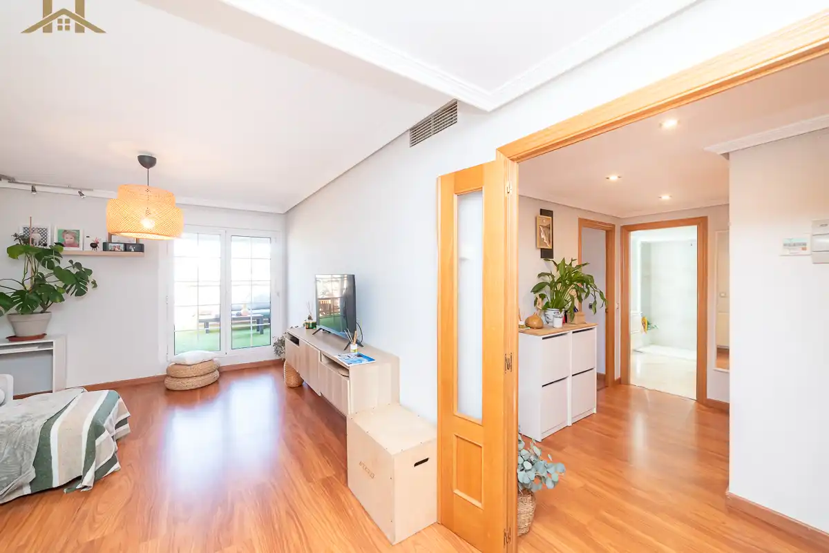 Sala d'estar de Àtic en venda en Arroyomolinos (Madrid) amb Aire condicionat, Calefacció i Terrassa