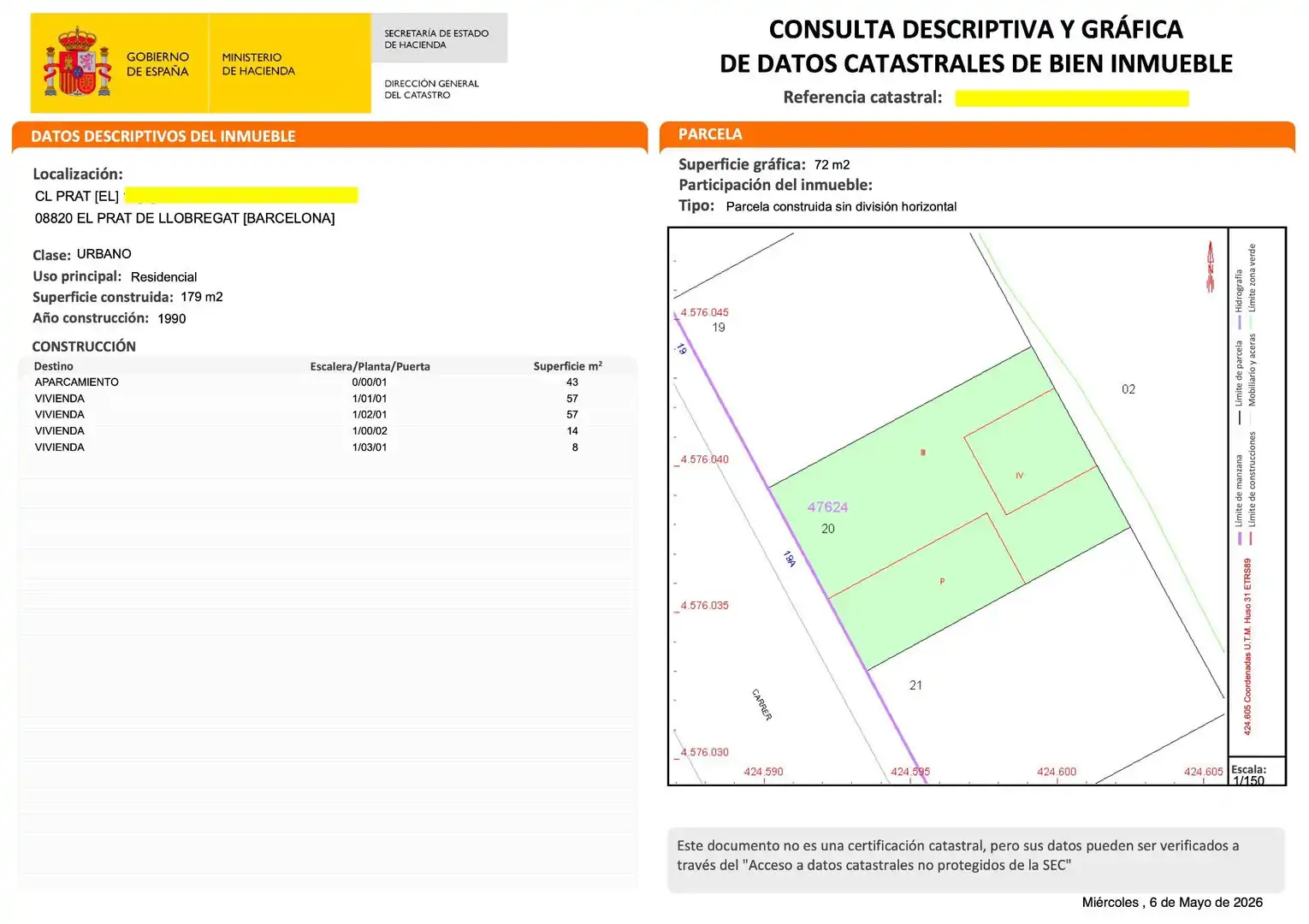 Einfamilien-Reihenhaus zum Verkauf in El Prat de Llobregat mit Privatgarten und Terrasse