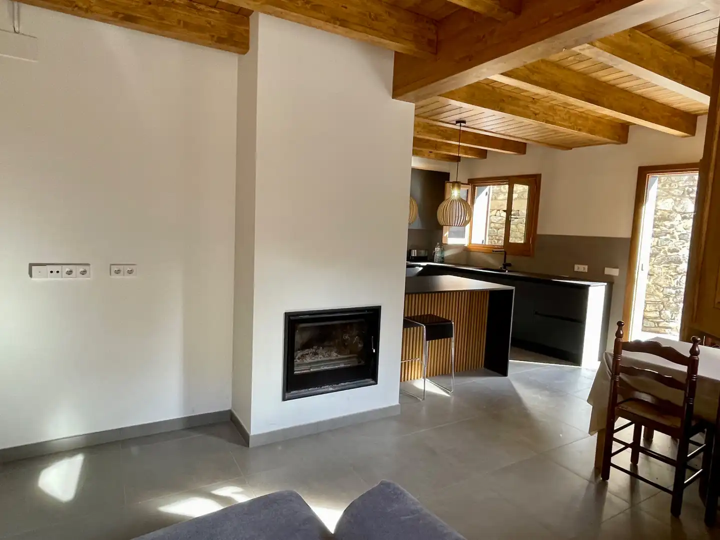 Cocina de Finca rústica en venta en Setcases con Calefacción, Parquet y Trastero