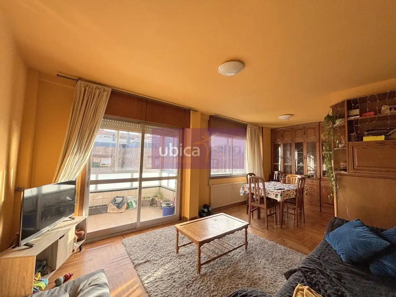 Schlafzimmer von Wohnung zum Verkauf in O Porriño   mit Heizung, Parkett und Terrasse