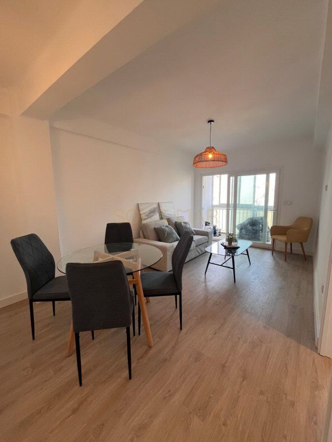 Living room of Flat for sale in Málaga Capital  with Heating, Parquet flooring and Terrace