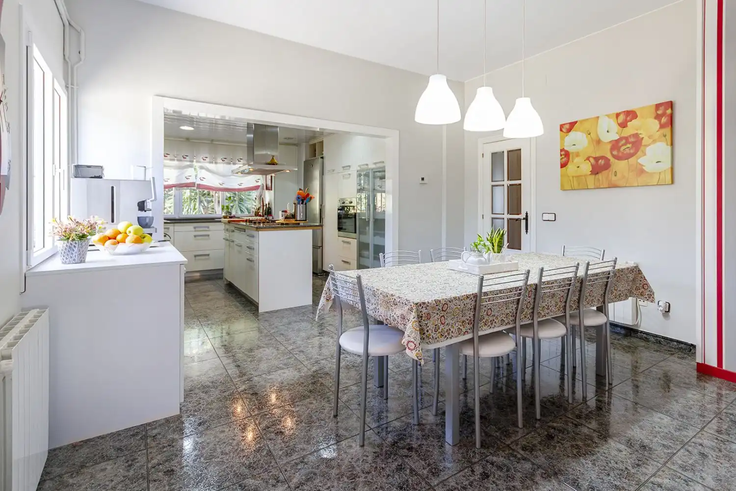 Dining room of Houses for sale in Sant Martí Sarroca  with Air Conditioner, Heating and Terrace