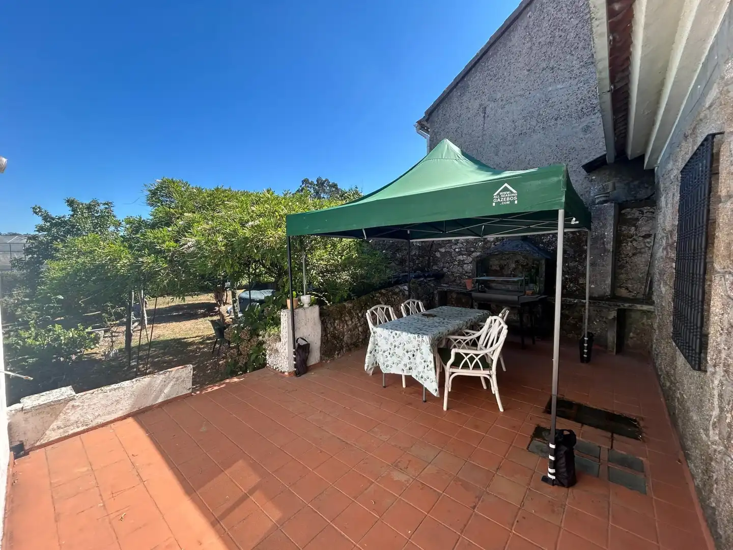 Terrace of Country homes for sale in Vilanova de Arousa  with Air Conditioner and Heating