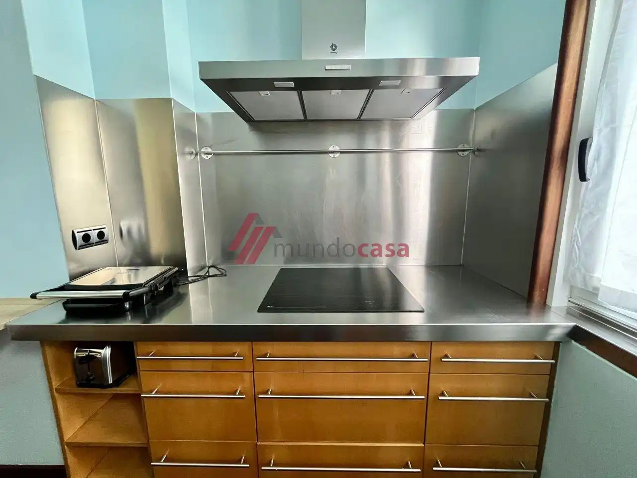 Kitchen of Flat for share in Ferrol  with Heating, Parquet flooring and Furnished