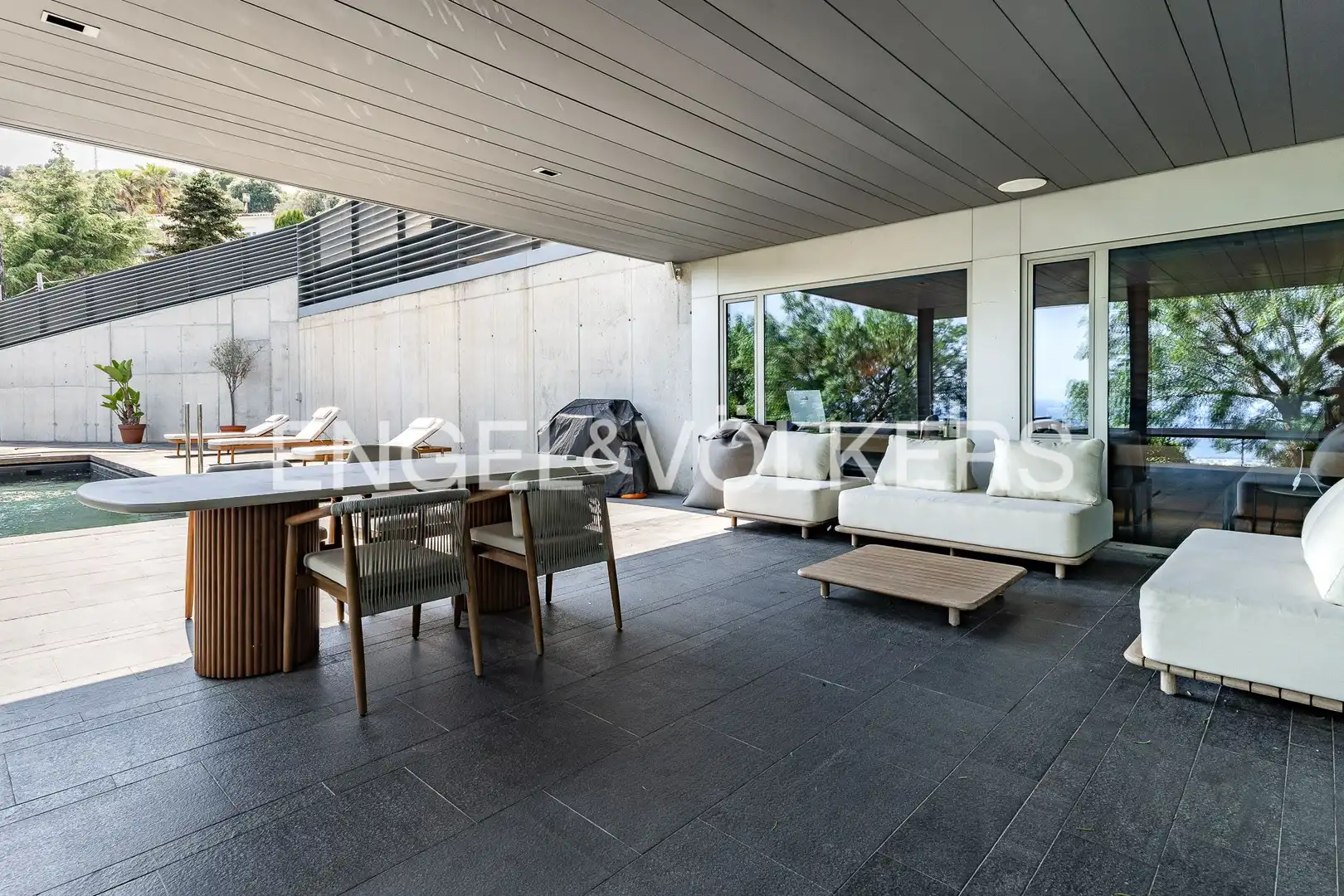 Terraza de Casa o chalet de alquiler en Alella con Aire acondicionado, Calefacción y Jardín privado