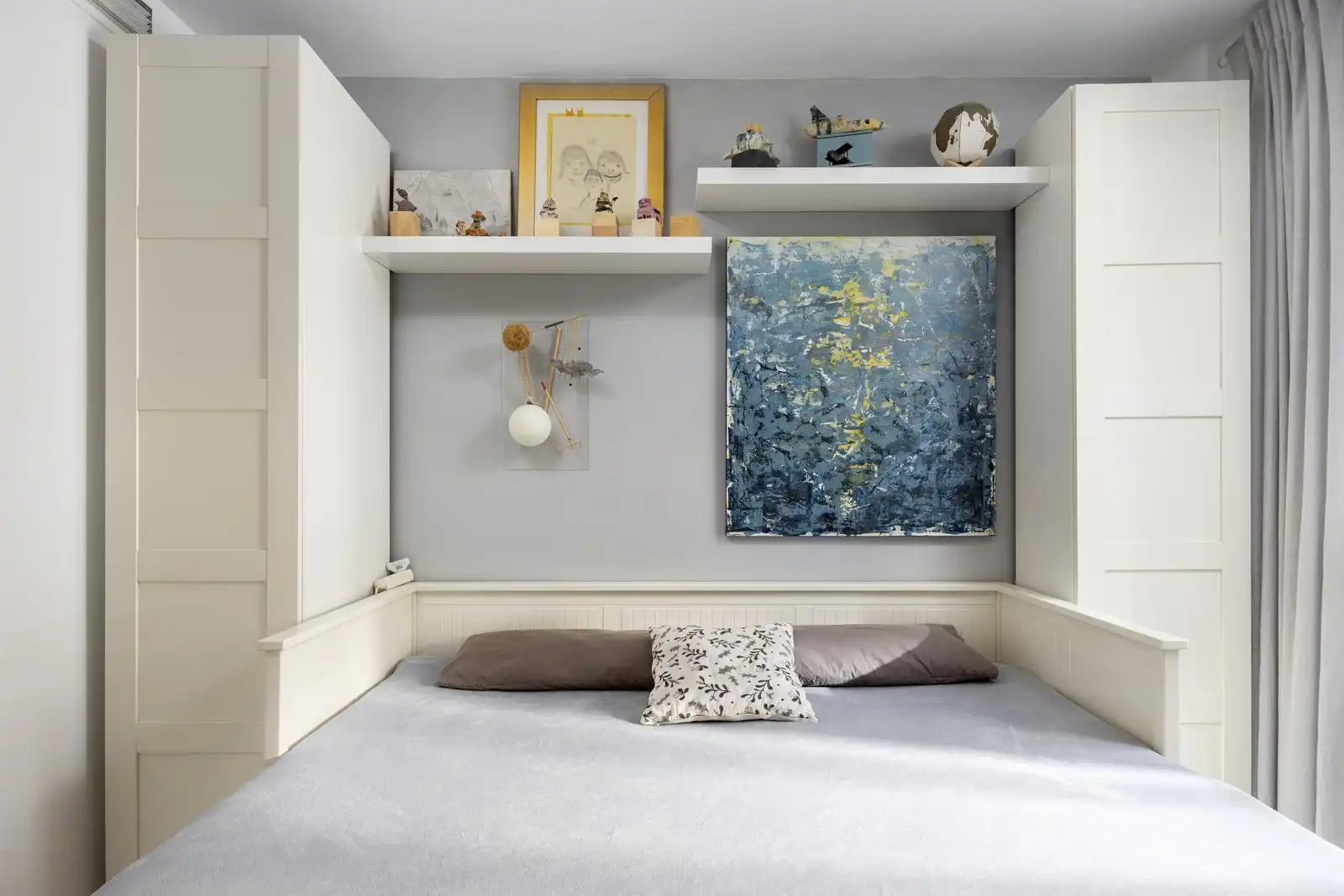 Schlafzimmer von Wohnungen zum Verkauf in Benalmádena mit Klimaanlage, Privatgarten und Terrasse
