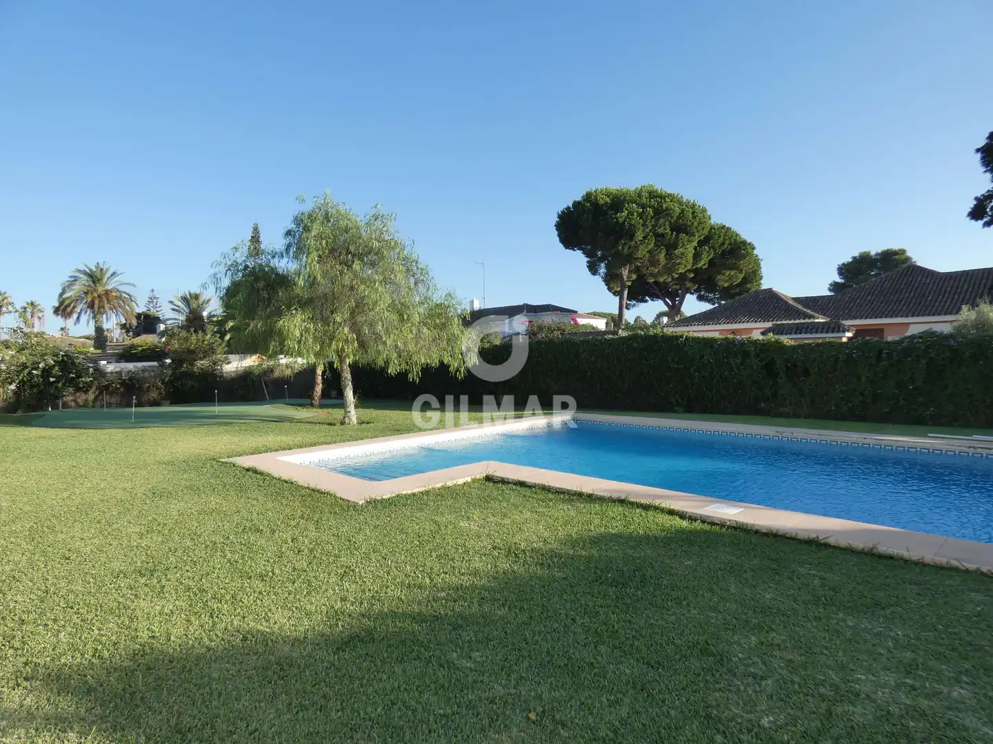 Piscina de Casa o xalet de lloguer en El Puerto de Santa María amb Calefacció, Jardí privat i Piscina