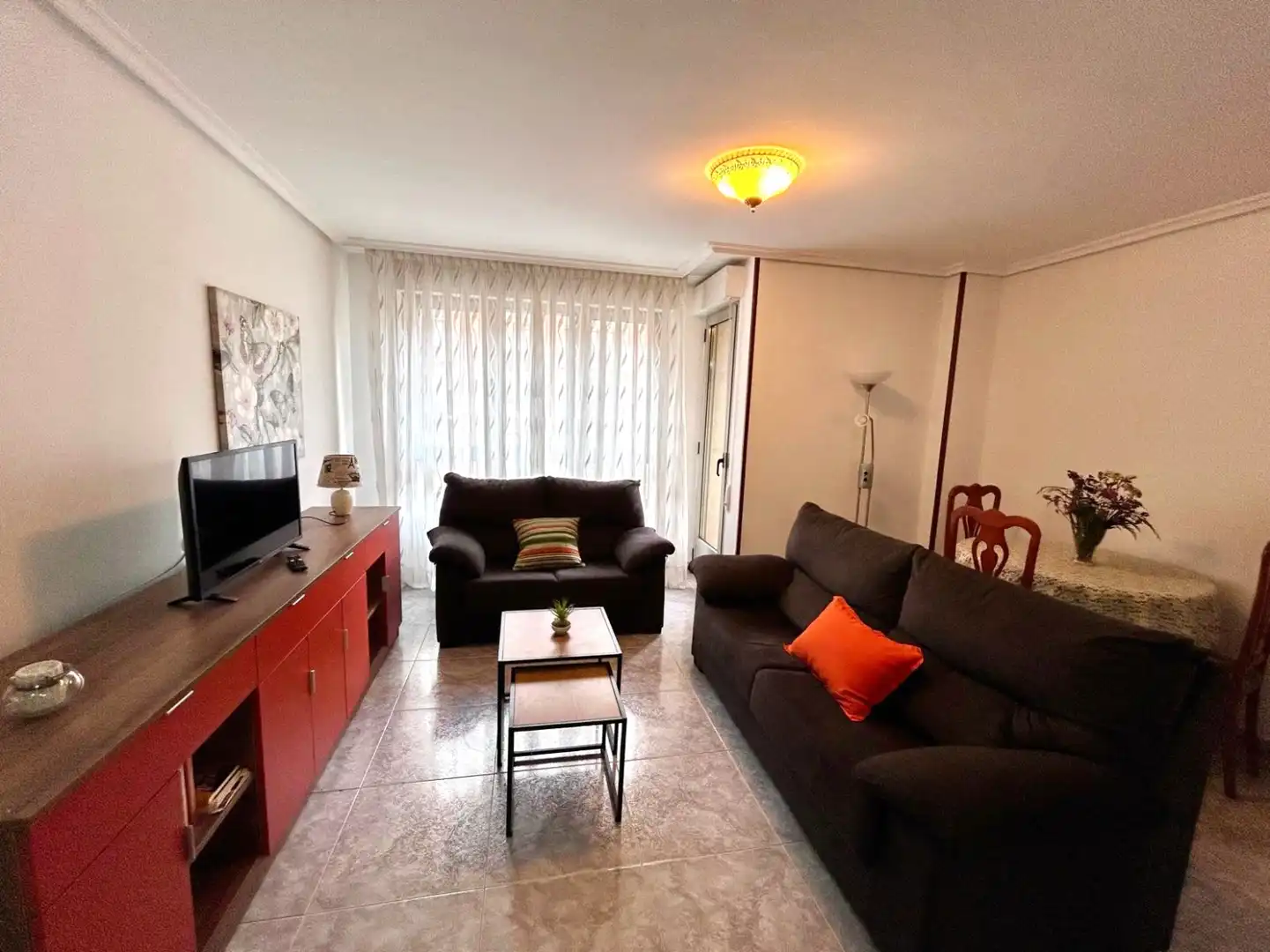Living room of Flat for rent in Siero  with Heating, Parquet flooring and Terrace