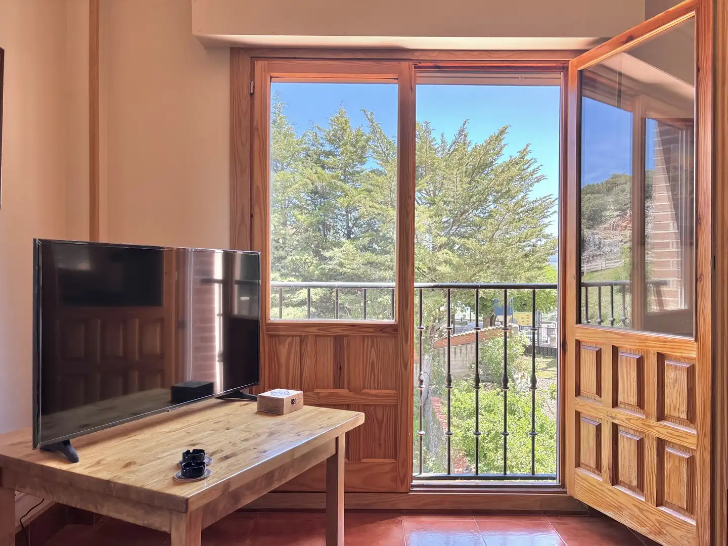 Bedroom of Flat for rent to own in Ortigosa de Cameros  with Heating, Furnished and Balcony
