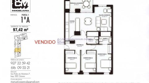 Foto 5 de Piso en venta en Nuevo Cáceres, Cáceres Capital
