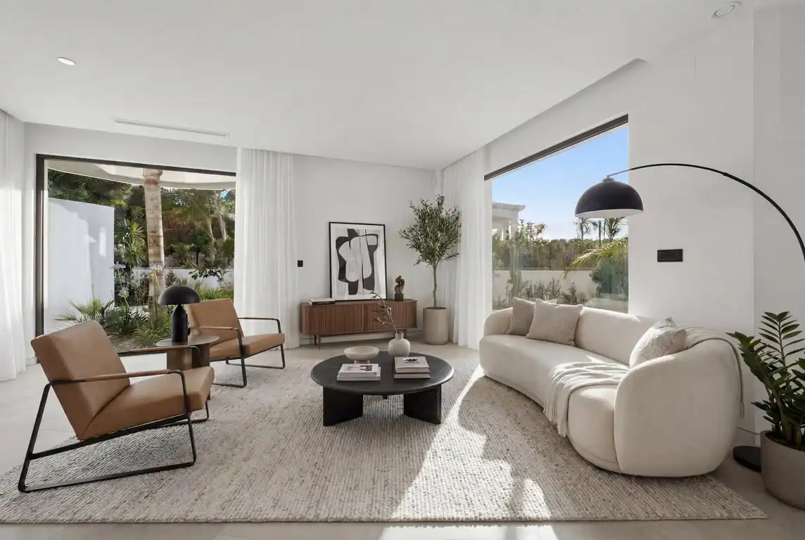 Sala de estar de Casa o chalet en venta en Jávea / Xàbia con Aire acondicionado, Jardín privado y Terraza