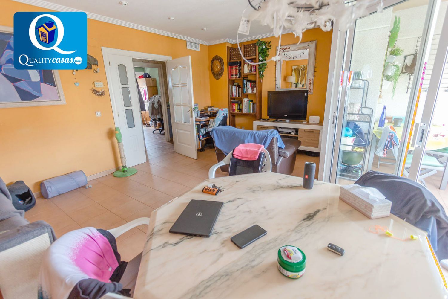 Sala d'estar de Pis en venda en Alicante / Alacant amb Aire condicionat, Calefacció i Terrassa