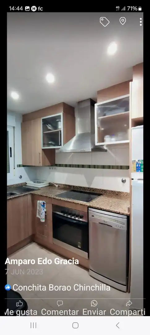 Cocina de Piso de alquiler en Oropesa del Mar / Orpesa con Terraza y Amueblado