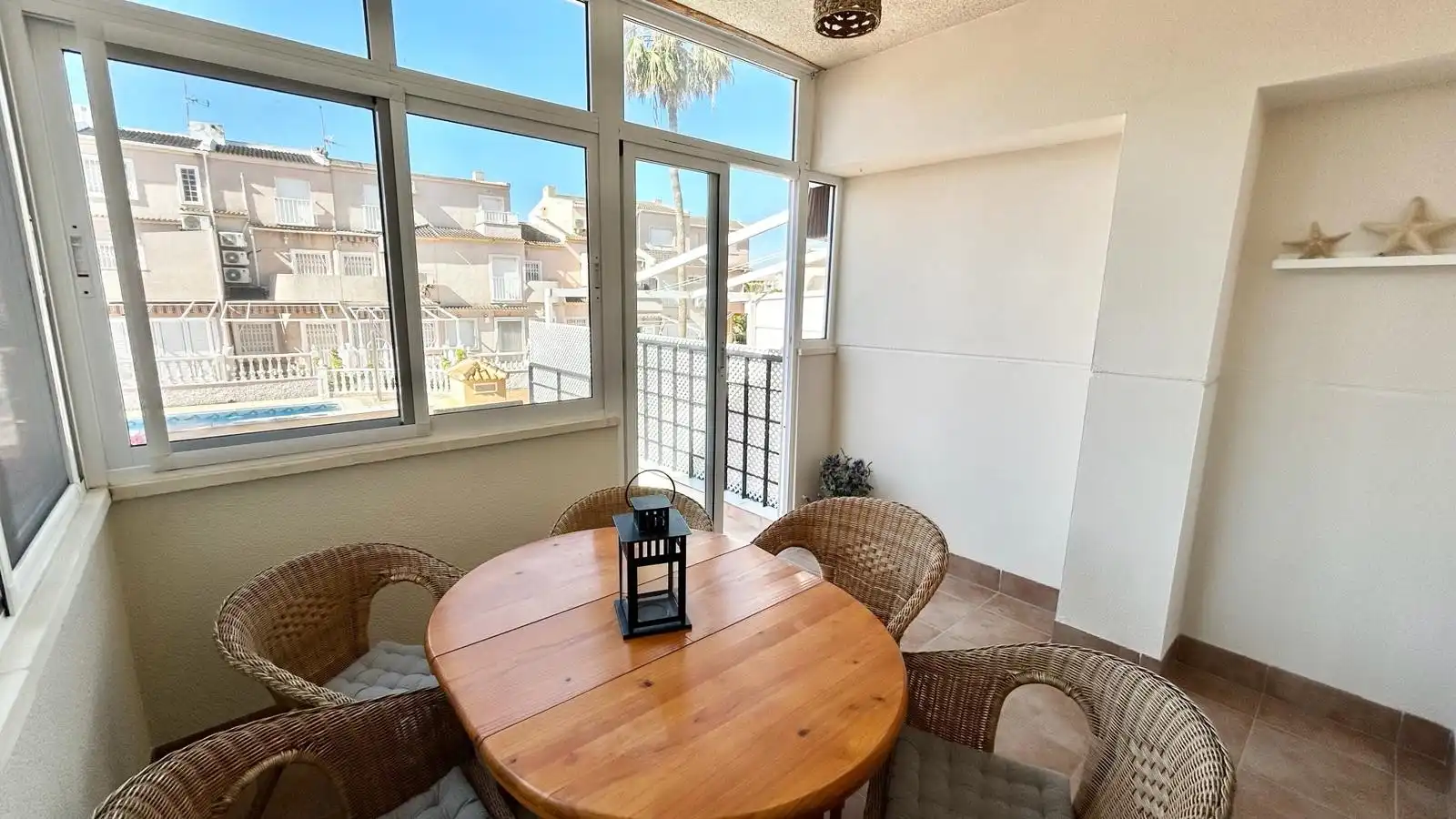 Terraza de Planta baja de alquiler en Pilar de la Horadada con Aire acondicionado, Terraza y Piscina
