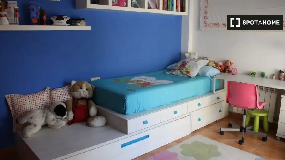 Bedroom of Flat for rent in Riba-roja de Túria  with Air Conditioner, Heating and Furnished