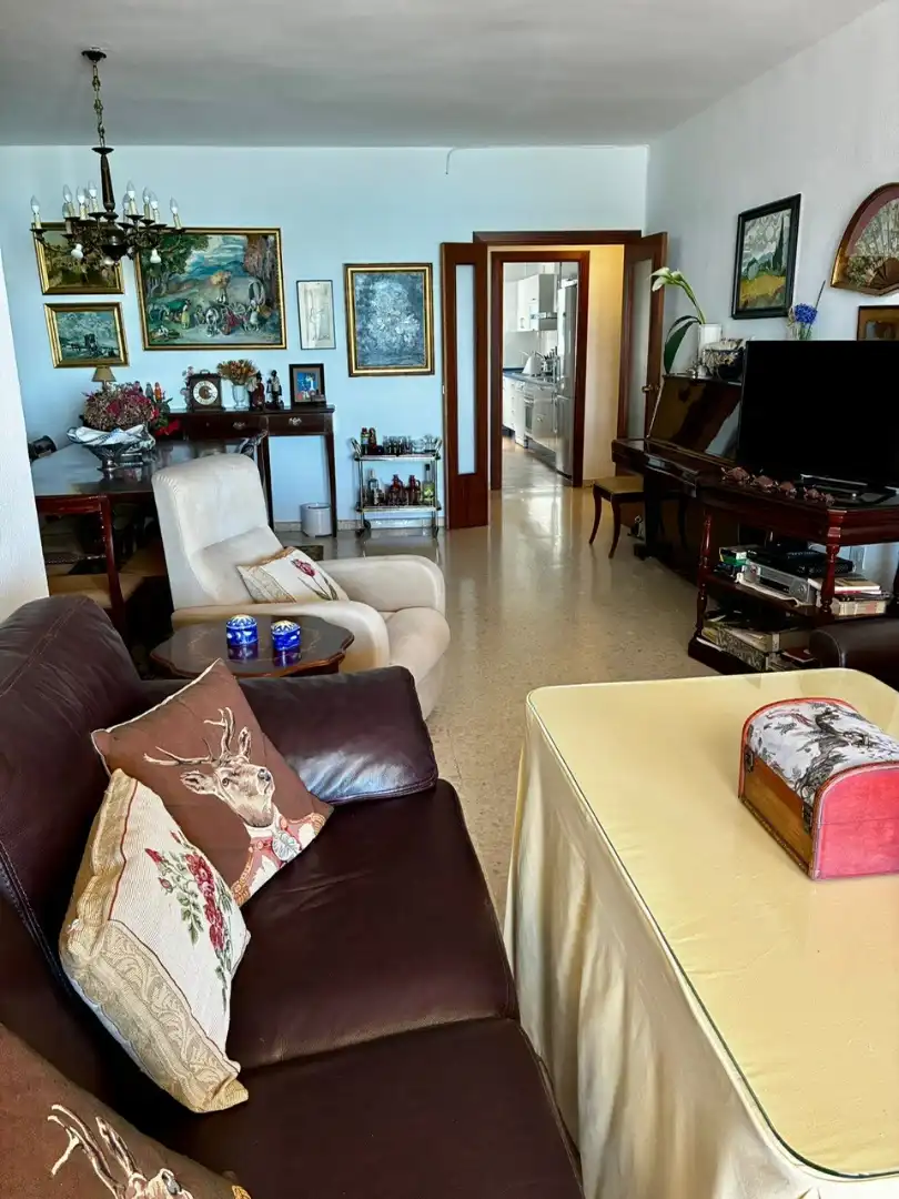 Sala de estar de Piso en venta en Cádiz con Terraza y Amueblado
