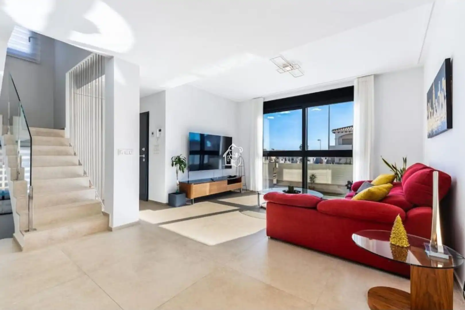 Living room of Houses for rent in Orihuela  with Air Conditioner, Private garden and Terrace