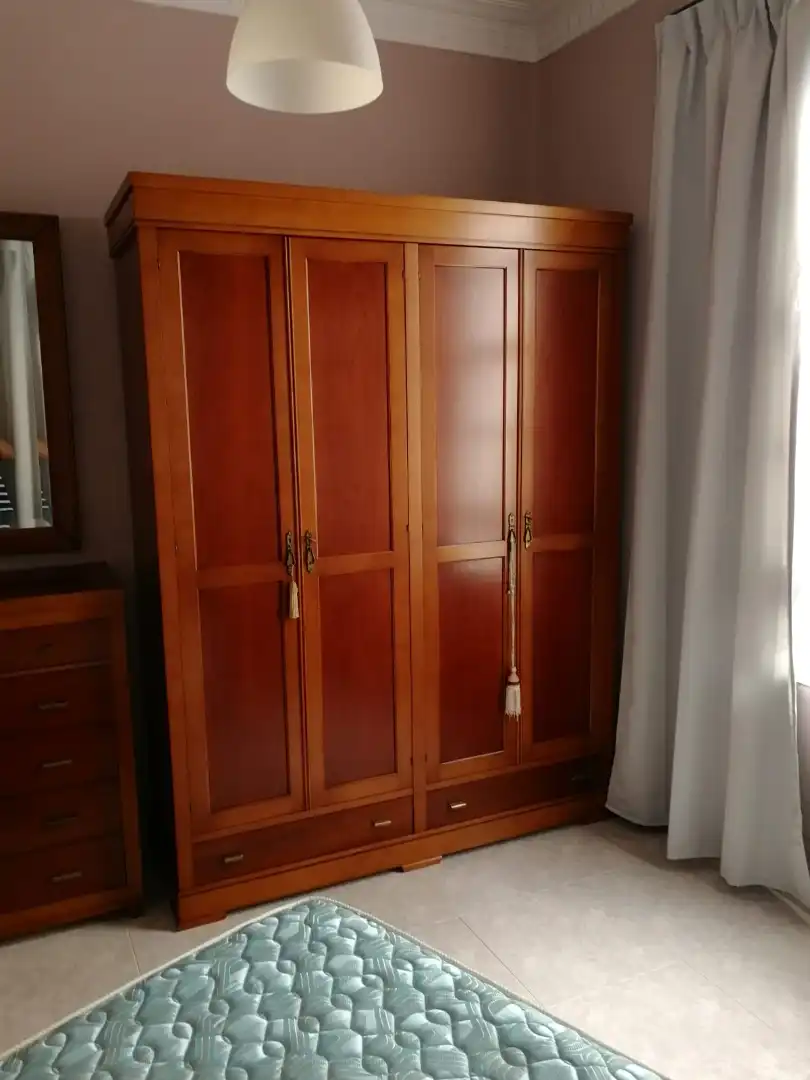 Bedroom of Flat for rent in Ferrol  with Furnished, Oven and Microwave