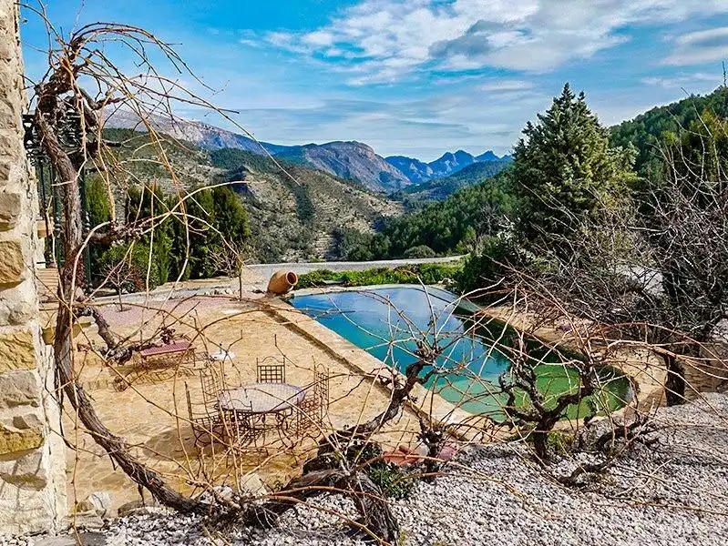 Piscina de Finca rústica en venta en Relleu con Aire acondicionado, Jardín privado y Terraza
