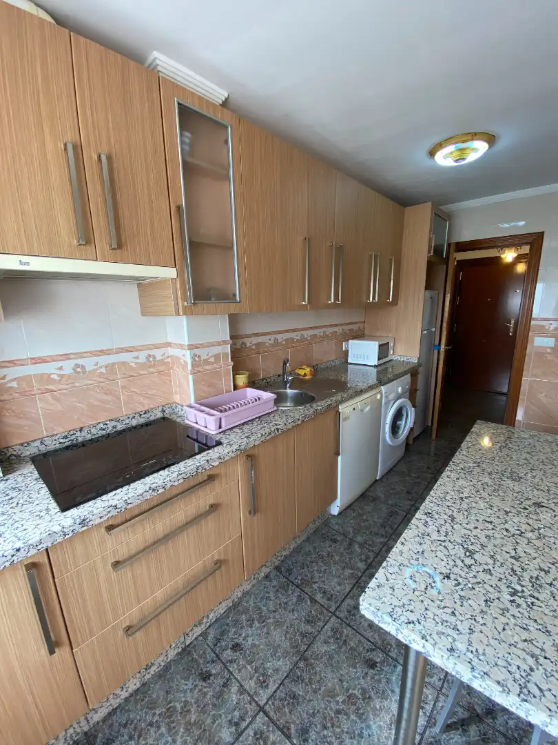 Küche von Wohnung zur untervermieten in Málaga mit Terrasse, Möbliert und Ofen