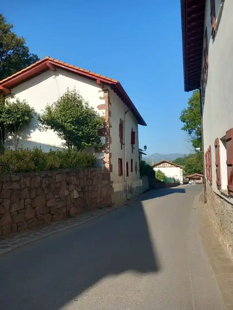 Vista exterior de Casa o chalet en venta en Zugarramurdi con Jardín privado, Parquet y Amueblado