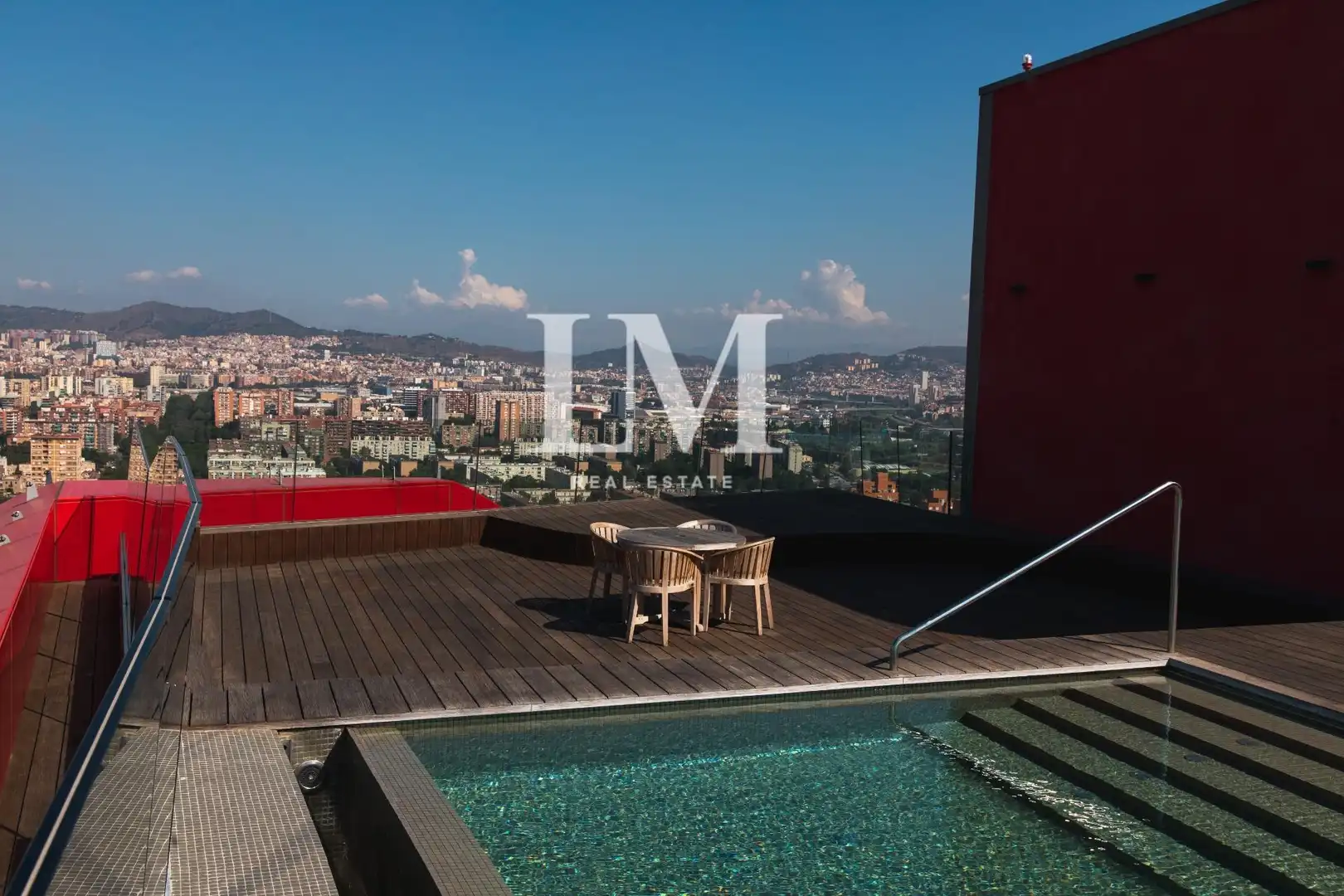Terrace of Apartments for rent in Barcelona  with Air Conditioner, Private garden and Terrace