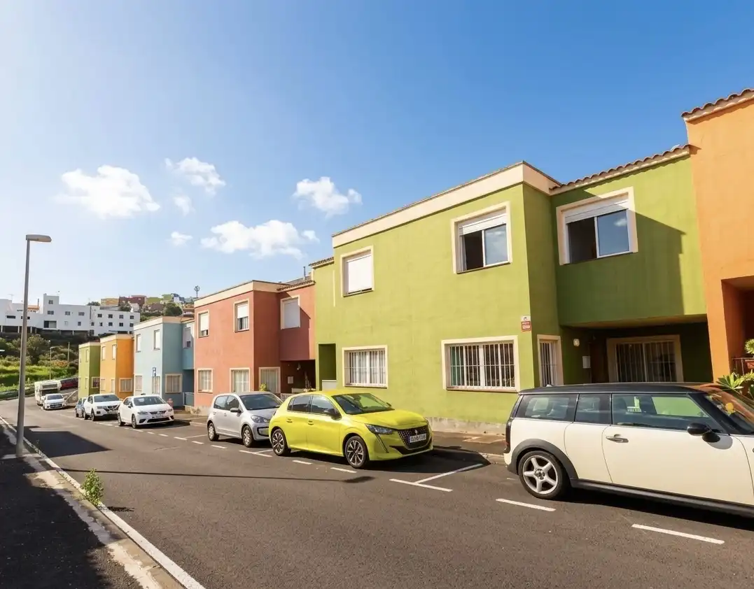 Außenansicht von Einfamilien-Reihenhaus zum Verkauf in San Juan de la Rambla mit Terrasse