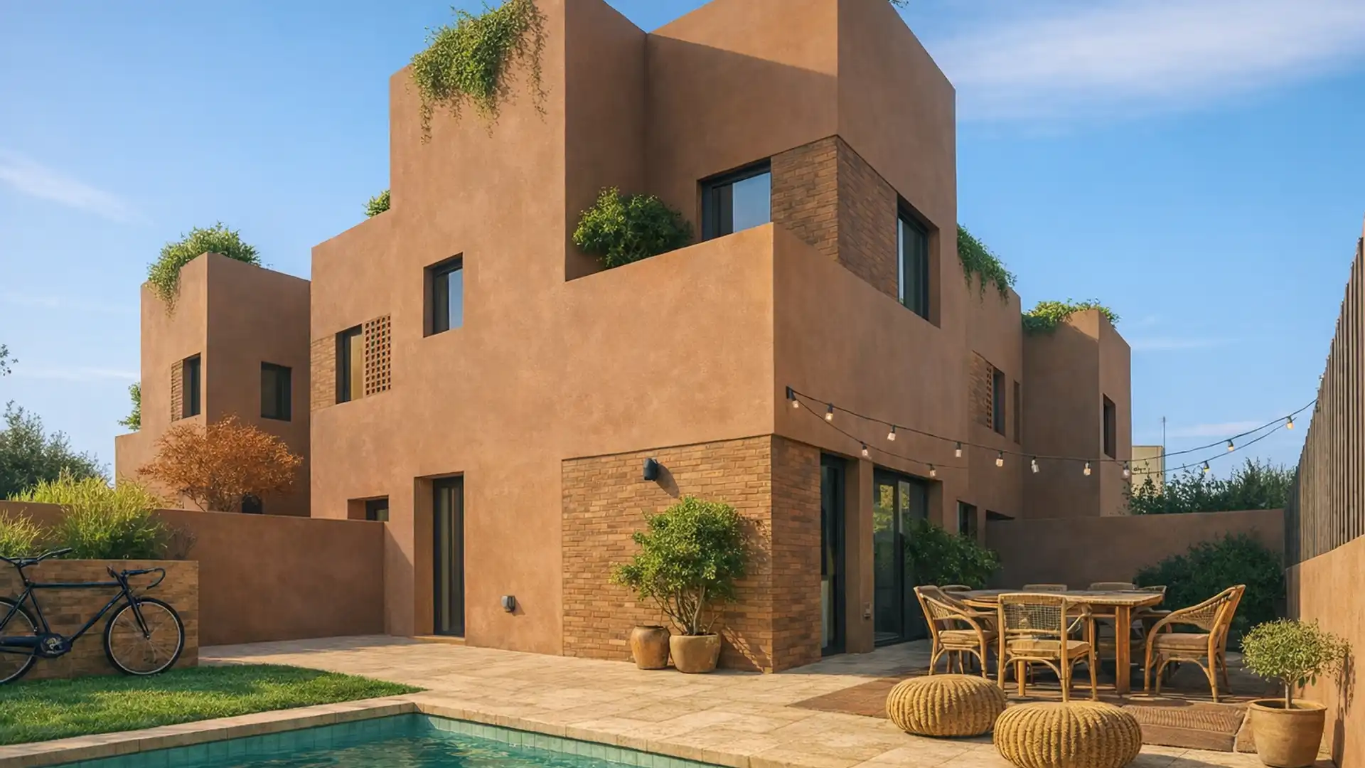 Exterior view of Houses for sale in Rafelbuñol / Rafelbunyol  with Air Conditioner