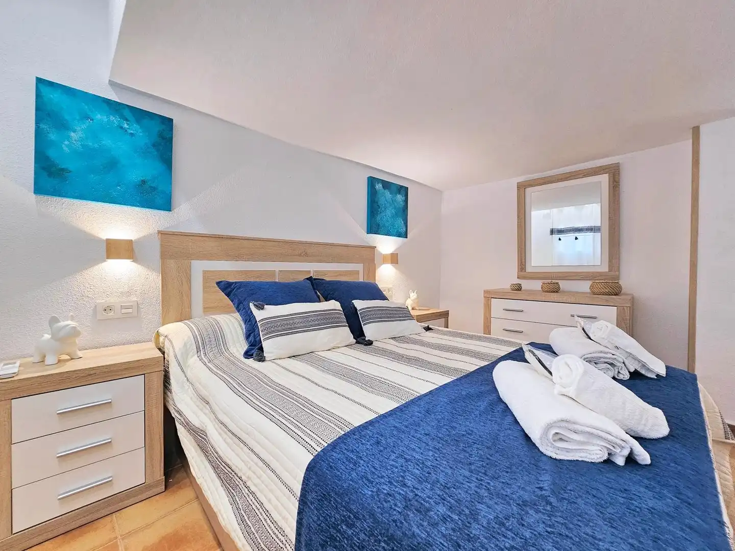 Bedroom of Detached homes for rent in La Manga del Mar Menor  with Air Conditioner, Heating and Terrace