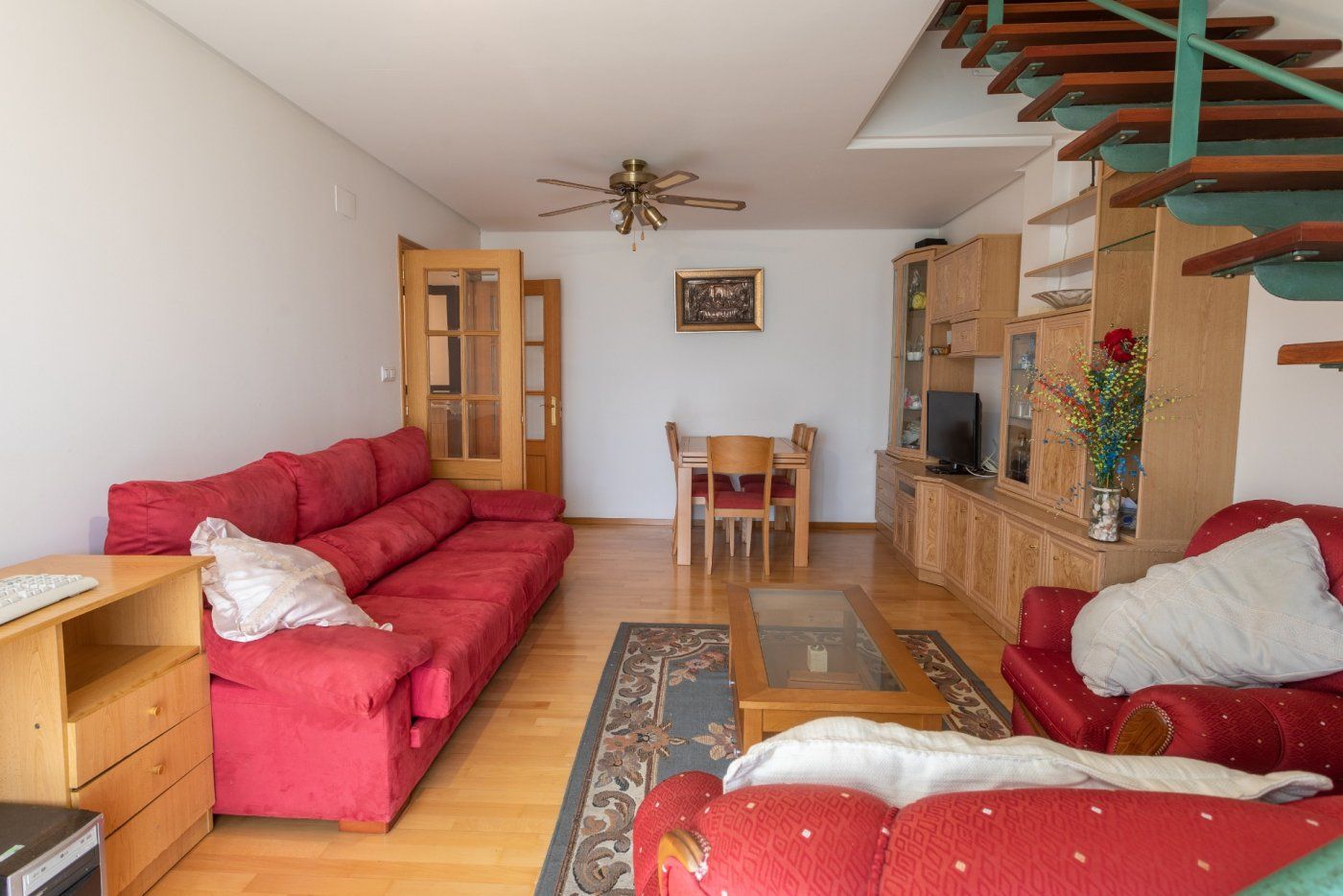 Living room of Duplex for sale in Lobios  with Storage room, Furnished and Balcony