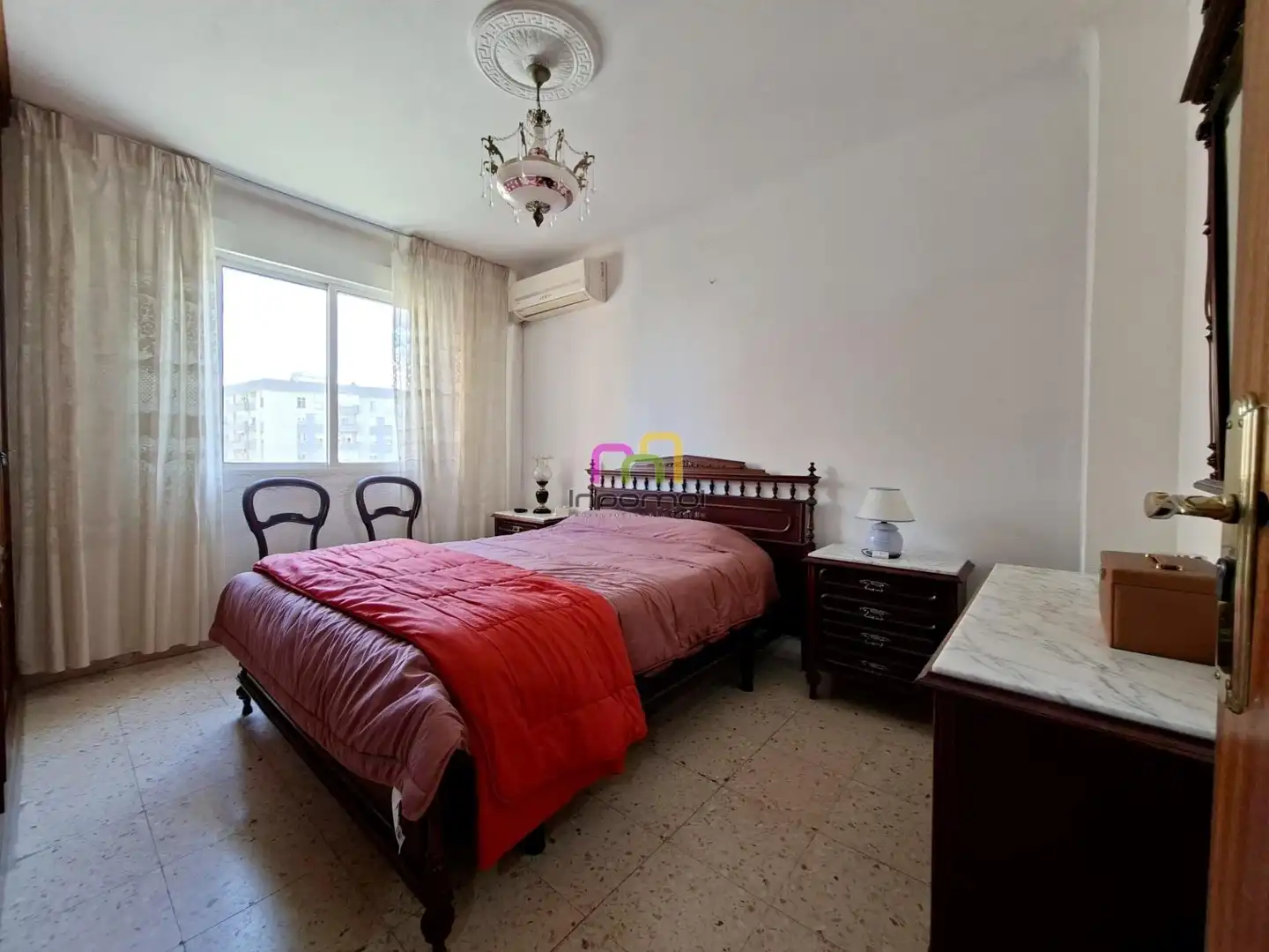 Bedroom of Flat for sale in Badajoz  with Air Conditioner, Heating and Terrace