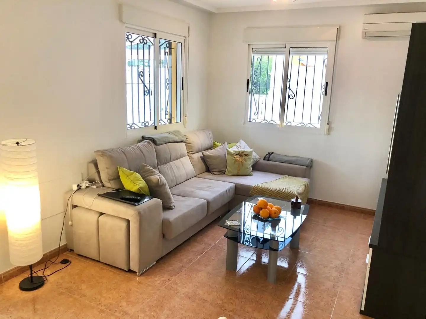 Wohnzimmer von Haus oder Chalet zur Miete in Orihuela mit Klimaanlage, Heizung und Terrasse