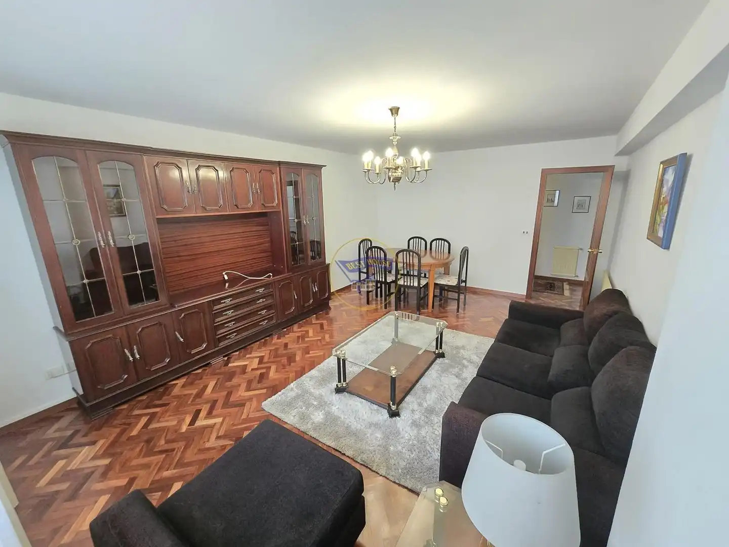 Sala de estar de Piso en venta en Vigo  con Calefacción, Parquet y Terraza