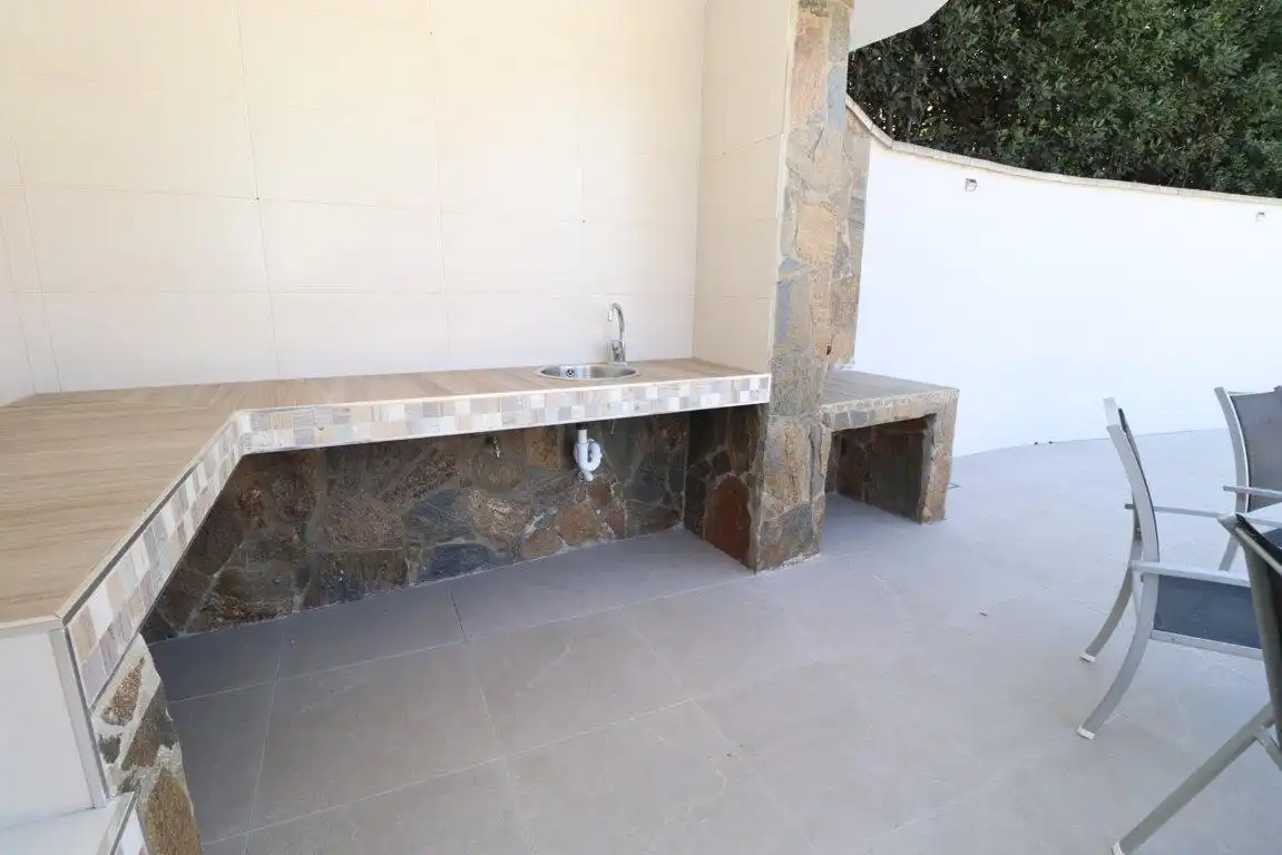 Terraza de Casa o chalet de alquiler en Alhaurín El Grande con Aire acondicionado, Jardín privado y Piscina