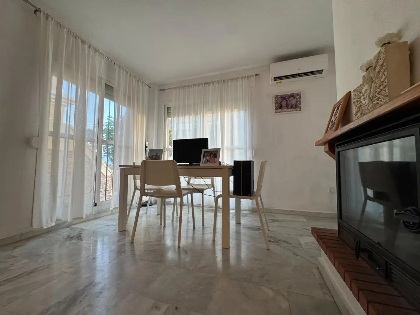 Dining room of Detached homes for sale in Rincón de la Victoria  with Air Conditioner, Balcony and Community pool