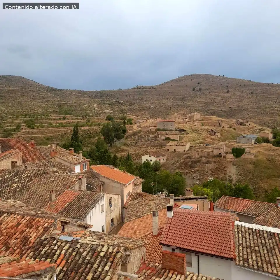 Vista exterior de Casa adosada en venta en Cascante del Río con Calefacción, Terraza y Balcón